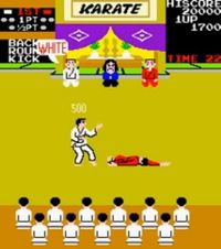 une photo d'Ã©cran de Karate Champ sur Arcade
